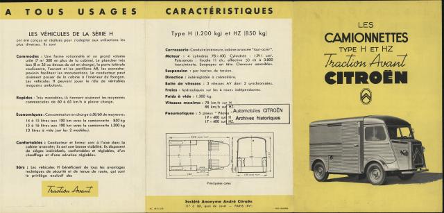 Brochure commerciale type h 1951 1